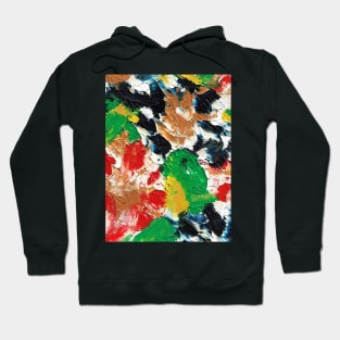 Abstract flowing flower colors art Hoodie